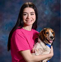 Faith Maynard Faith Maynard with a dog