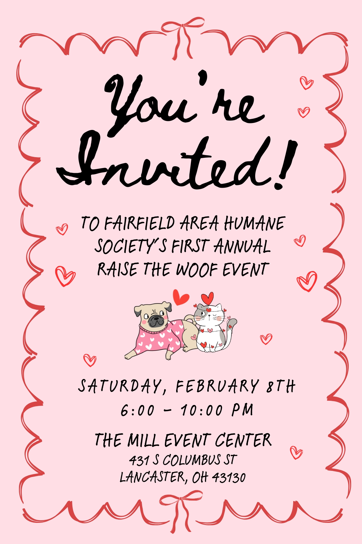 Raise the Woof Invite ad