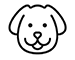 dog drawing icon